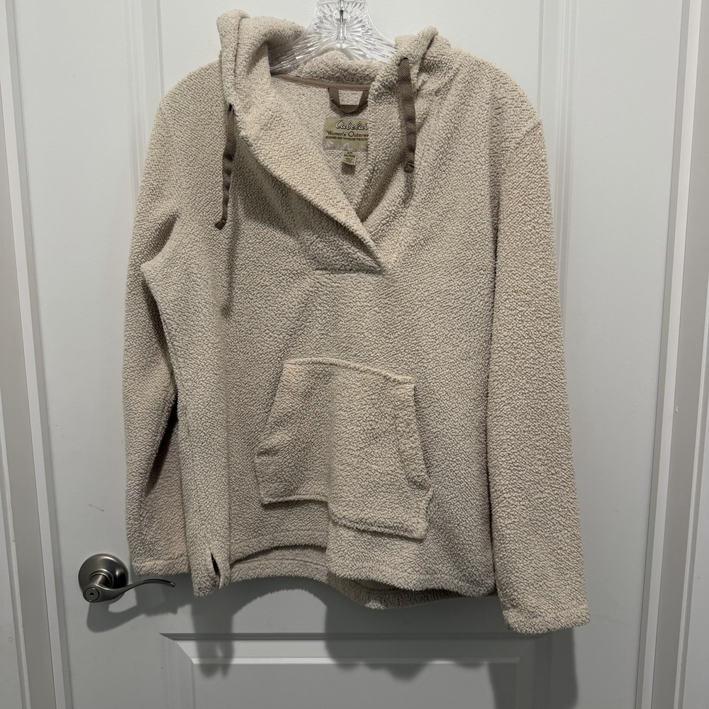 Cabela's Women's Soft Poly Fleece Knit‎ Hoodie Sz Small
